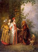 WATTEAU, Antoine The Fortune Tellers china oil painting reproduction